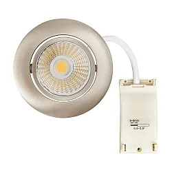 Downlight 5068 ECO DOB rond, draaibaar, incl. chauffeur, set van 1 IP40, nikkel dimbaar