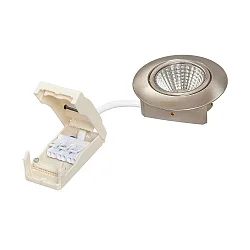 Spot 5068 ECO DOB rond IP40, nikkel geborsteld dimbaar