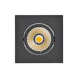 downlight 5068Q ECO DOB square IP40, black matt dimmable