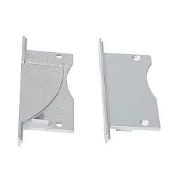 Eindkap LED SMD set van 2, zilver