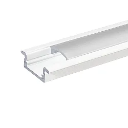 Aluminum T-Profile 2 TP, 200cm, for LED Strips up to 1.2cm width, matt white
