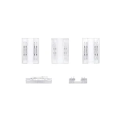 connector set of 5, transparent