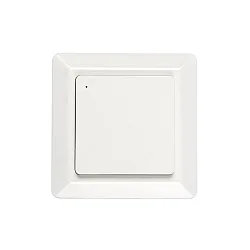 Knop 1-voudig, Bluetooth aanstuurbaar, glanzend, wit
