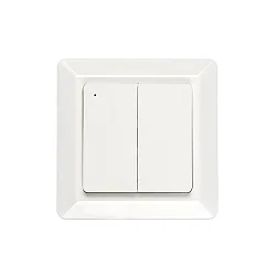 Knop 2-voudig, Bluetooth aanstuurbaar, glanzend, wit
