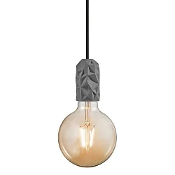 Pendelarmatuur HANG E27 IP20, grijs, mat, zwart 