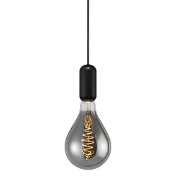 Pendelarmatuur NOTTI E27 IP20, mat, mokka, zwart 