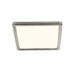 Plafondarmatuur OJA SQUARE 29 SCENE SELECT hoekig, CCT Switch, instelbaar IP20, nikkel geborsteld, wit dimbaar