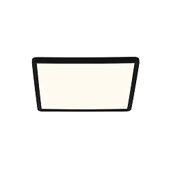 Plafondarmatuur OJA SQUARE 29 IP54 SCENE SELECT hoekig, CCT Switch, instelbaar IP54, zwart mat dimbaar