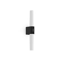 Spiegelarmatuur HELVA DOUBLE BASIC LED IP44, zwart mat 