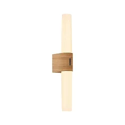 Wandarmatuur HELVA DOUBLE BASIC IP44, hout, mat 