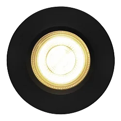 Plafondinbouwarmatuur DORADO SMART set van 1 IP65, zwart dimbaar