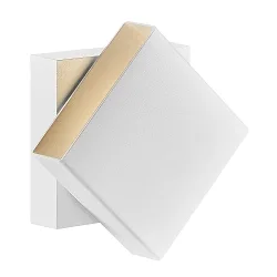 Wandarmatuur voor buitenshuis TURN LED IP54, wit mat dimbaar