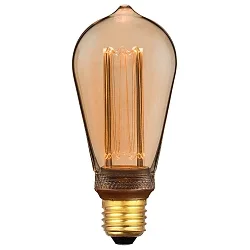 Filamentlamp SPIRAL DECO EDISON E27 3,5W 120lm 1800K dimbaar, goud dimbaar