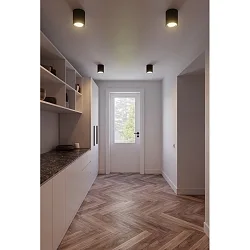 Plafondarmatuur LANDON LONG SMART Tunable White IP44, zwart dimbaar