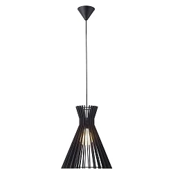 Pendant luminaire GROA 35, E27, black