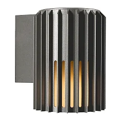 Wandarmatuur voor buitenshuis ALUDRA E27 IP54, seaside antrazit dimbaar