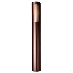bollard lamp ALUDRA 95 E27 IP44, seaside metallic brown dimmable