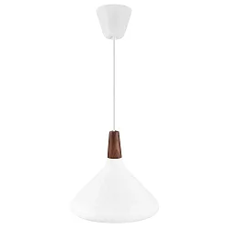 Pendelarmatuur NORI 27 E27 IP20, glanzend, zwart, wit dimbaar