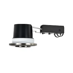 recessed luminaire UMBERTO GU10 IP44, nickel dimmable 7,5W
