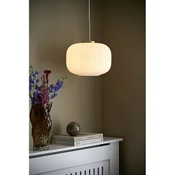 Pendelarmatuur MILFORD 30 2,0 E27 IP20, messing, opaalwit 