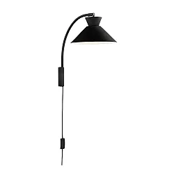Wandarmatuur DIAL E27 IP20, zwart 