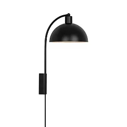 Wandarmatuur ELLEN 20 E14 IP20, zwart mat dimbaar