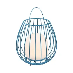 Battery lamp JIM TO-GO with switch, with USB connection IP54, blue dimmable