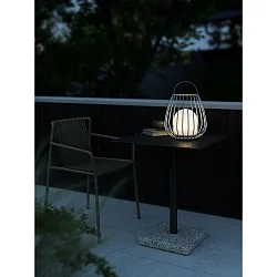 Battery lamp JIM TO-GO with switch, with USB connection IP54, grey dimmable