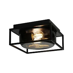 outdoor ceiling luminaire GRIFFIN E27 IP44, smoky colour 
