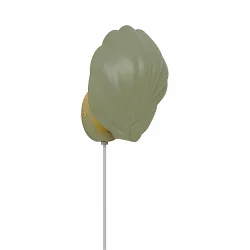 Wandarmatuur KONCHI E14 IP20, groen, mat 