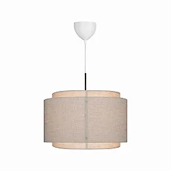 Pendelarmatuur TAKAI E27 IP20, beige, mat dimbaar