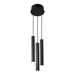 Pendelarmatuur VICO 3-vlams GU10 IP20, zwart dimbaar