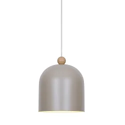 Pendelarmatuur GASTON E27 IP20, lichtbruin dimbaar