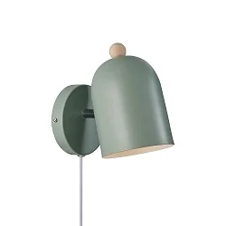 wall luminaire GASTON E27 IP20, green 