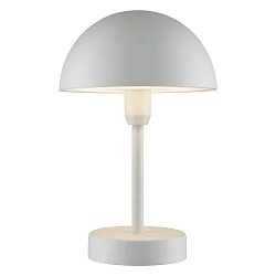 battery table lamp ELLEN TO-GO without charger, with IP charging station IP44, mat, white dimmable