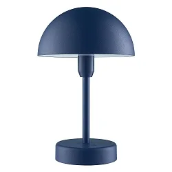 Tafellamp op batterijen ELLEN TO-GO zonder Lader, met IP Oplaadstation IP44, blauw, mat dimbaar
