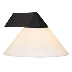 Wandarmatuur LINAS E27 IP54, zwart dimbaar