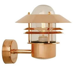 Nordlux Outdoor luminaire BLOKHUS Wall luminaire, E27, IP54, copper
