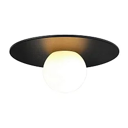Plafondarmatuur SIONA E27 IP44, zwart dimbaar
