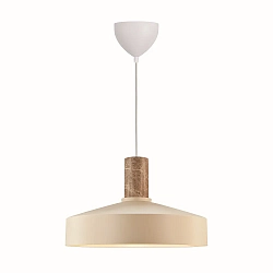 Pendelarmatuur ELVAS E27 IP20, beige dimbaar