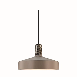 Pendelarmatuur ELVAS E27 IP20, lichtbruin dimbaar