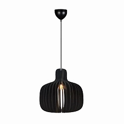 Pendelarmatuur HAZO 43 E27 IP20, zwart dimbaar