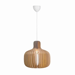 Pendelarmatuur HAZO 43 E27 IP20, bruin dimbaar