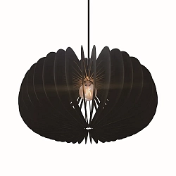 Pendelarmatuur HAZO 65 E27 IP20, zwart dimbaar