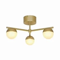 ceiling luminaire CONTINA 3 flames G9 IP20, brushed brass dimmable