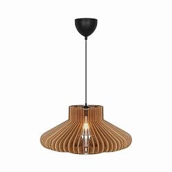 Pendelarmatuur MANAGO E27 IP20, bruin dimbaar