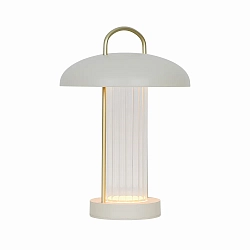 Tafellamp op batterijen MIRANO PORTABLE IP20, beige, goud dimbaar