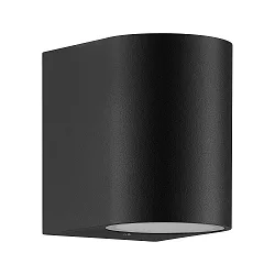 Wandarmatuur voor buitenshuis DION SINGLE GU10 IP44, zwart dimbaar