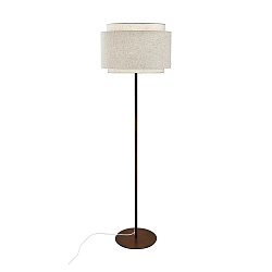 Staande lamp TAKAI E27 IP20, beige, messing 