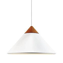 Pendelarmatuur KINTO E27 IP20, wit dimbaar